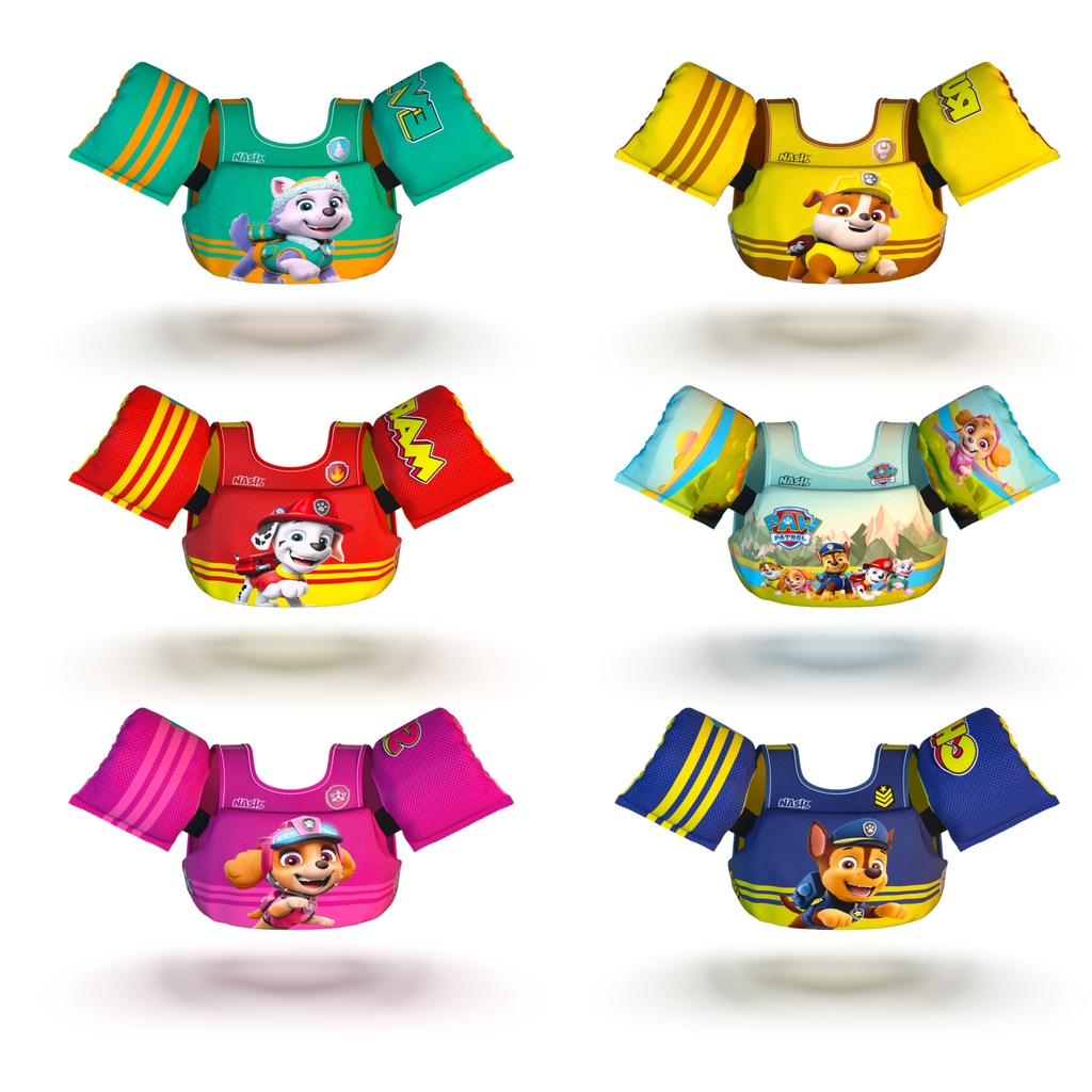 Boia Infantil com Colete Salva Vidas Nash - Patrulha Canina - Sports & Outdoors