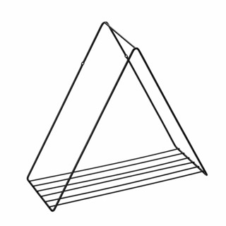 Prateleira Aramada Arthi Decora 25x25x17cm Triangular Metal Black