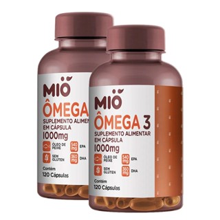 Ômega 3 1000mg Mió 120 Cápsulas | Kit com duas unidades