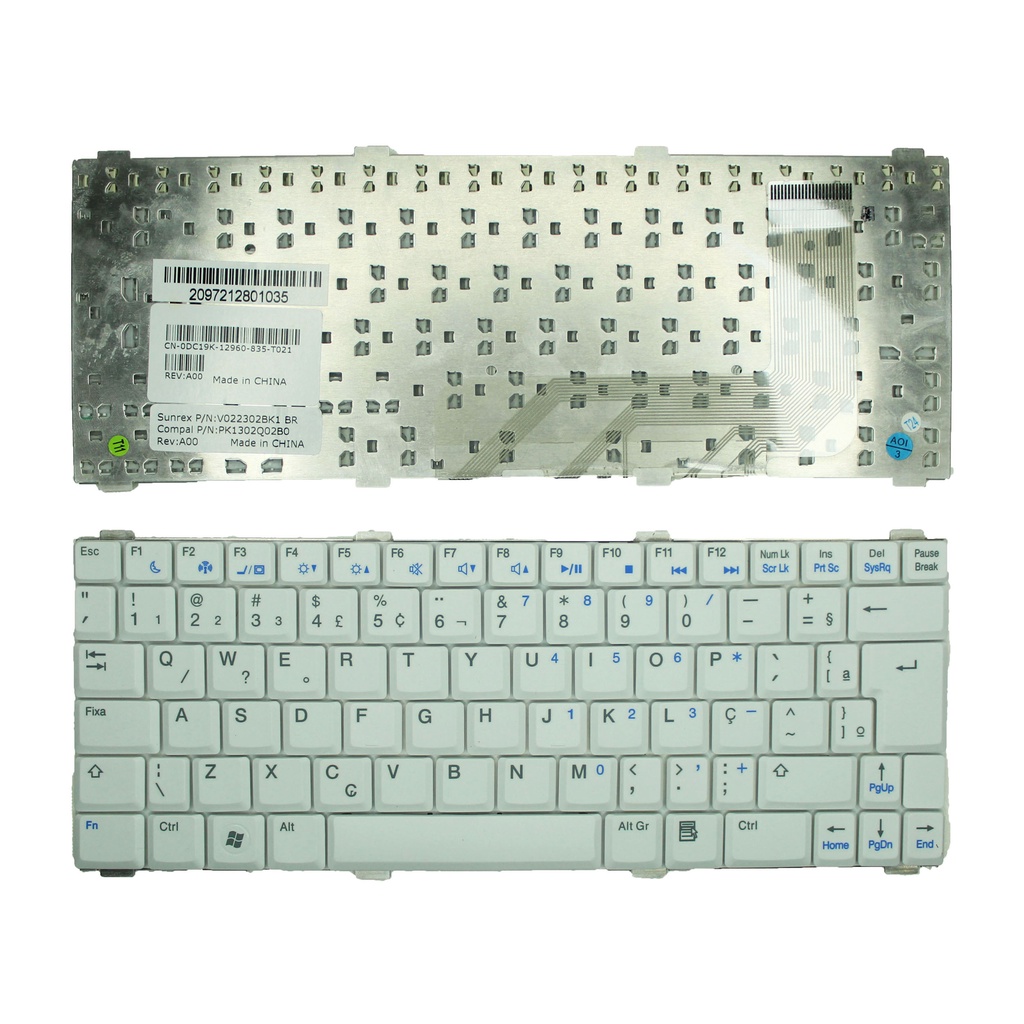 TECLADO IBYTE ACTIVE 2 (BRANCO)/ INTELBRAS I26 I23 I42 I25 I35/ DELL VOSTRO 1200 /N600W