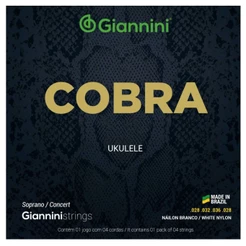 Encordoamento Ukulelê Giannini Cobra Concert Soprano GEUKSC Nylon