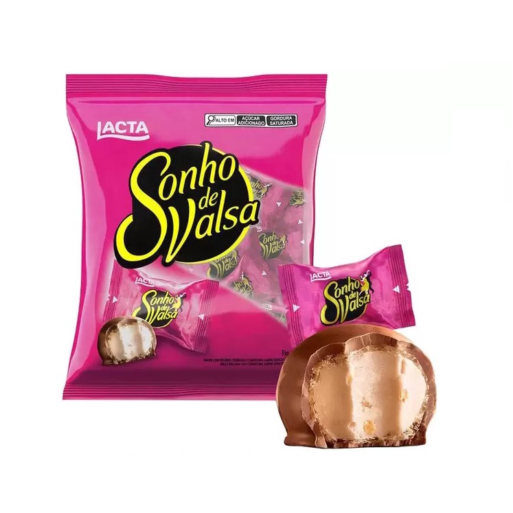 Sonho de Valsa Bombom Chocolate Pacote de 1kg Lacta
