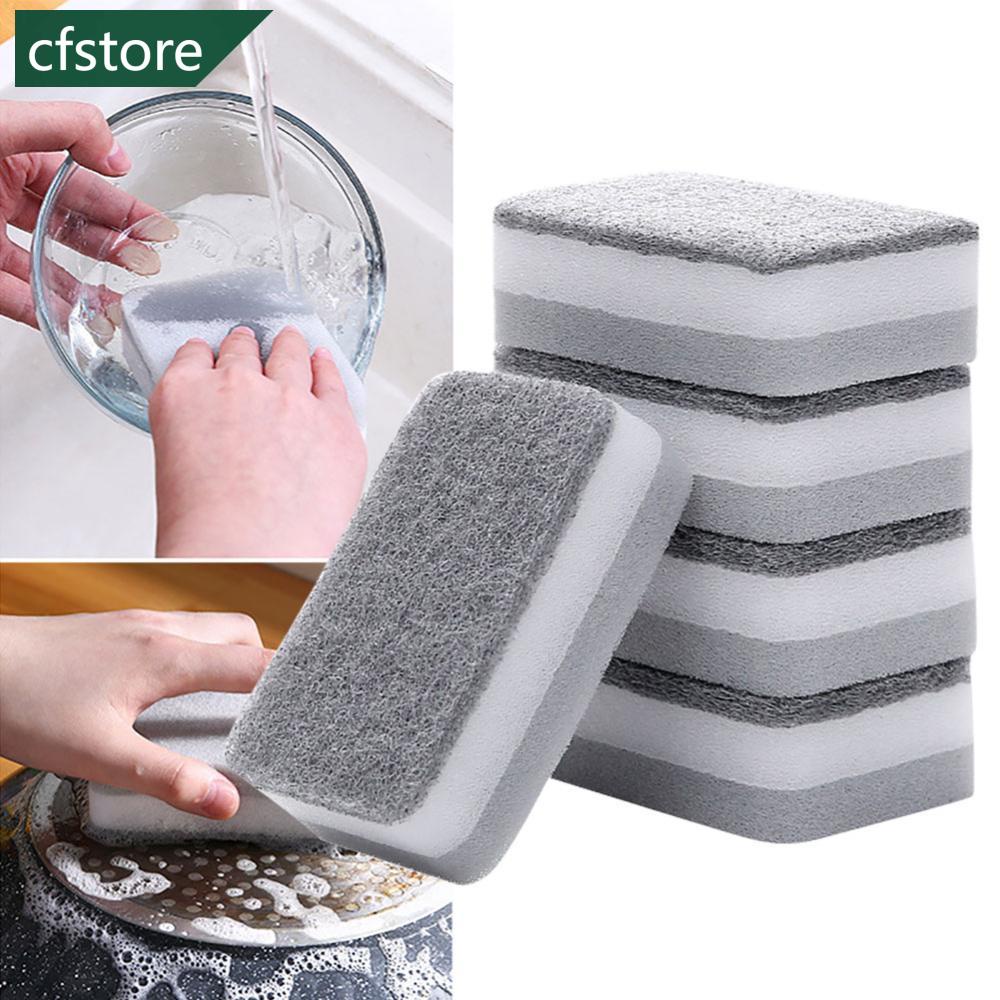 CFSTORE 5/10Pcs Esponja De Limpeza De Dupla Face Cozinha Nano Emery Clean Rub Pot Rust Focal Stains Sponge Removedor De K7T7