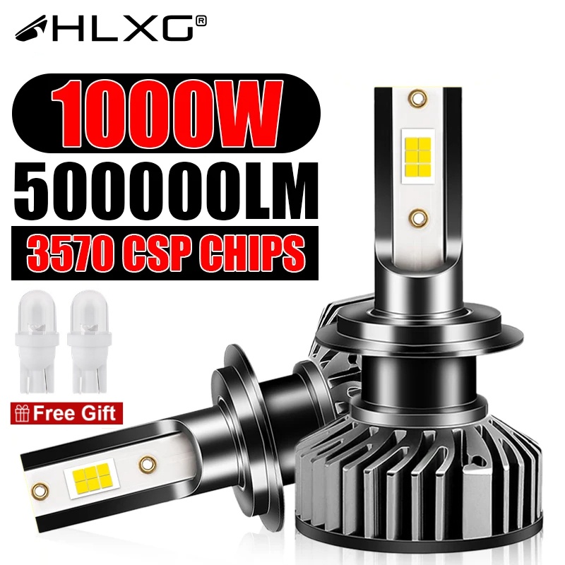 Faróis LED Super Brilhantes 2pcs H7 H11 H4 H1 H4 H8 H9 H11 9005 9006 Lâmpadas Automotivas De Nevoeiro Para Automóveis