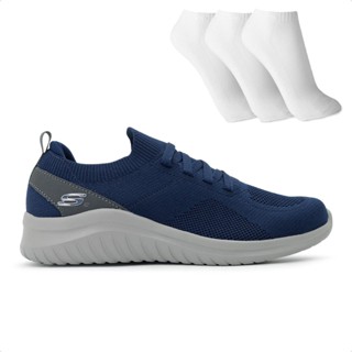 Tênis Skechers Ultra Flex 2.0 Darmik Masculino + 3 Pares de Meias