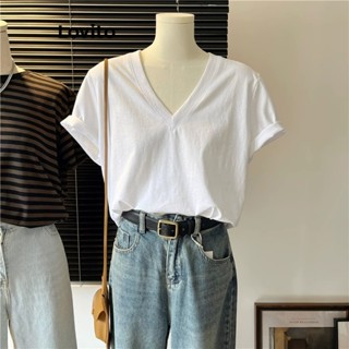 Lovito Casual Blusa Básica com Bordado para Mulheres LNE20165 (Branco)