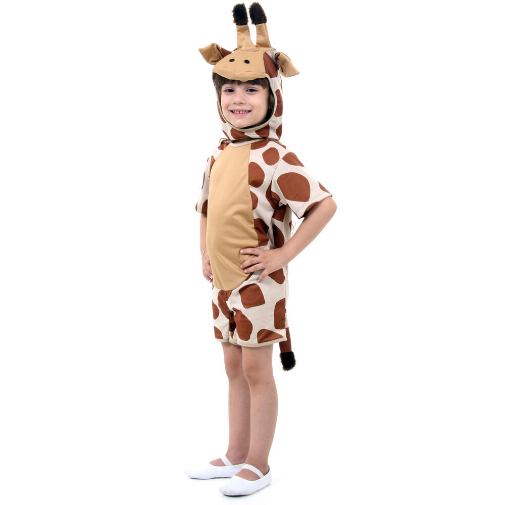 Fantasia Infantil Girafa Macacão Curto Com Touca Abrakadabra
 em Oferta na Shopee