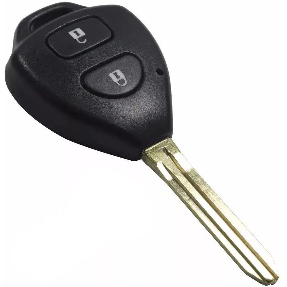 Carcaça Capa Chave Oca Da Chave Telecomando Alarme Toyota Corolla Etios Hilux Rav-4 + Lamina Virgem