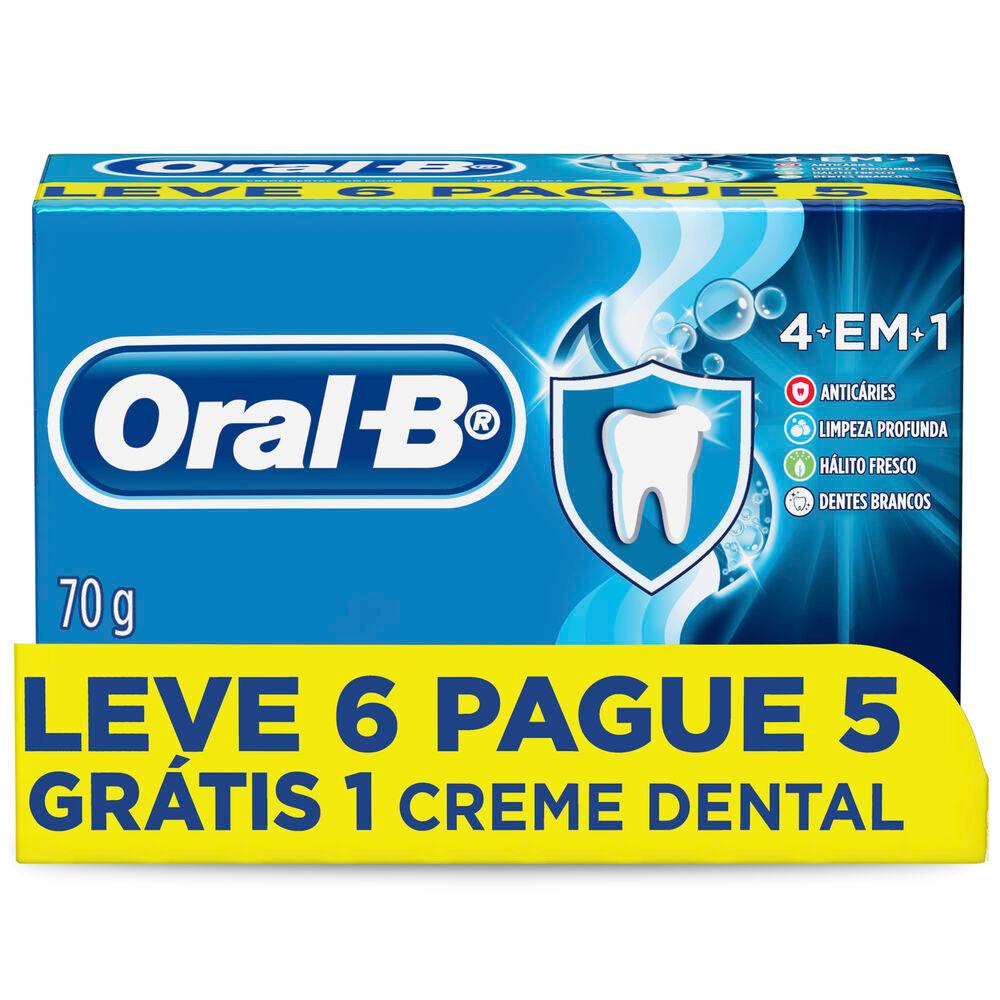 Creme Dental Oral-B 4 em 1 Leve 6 Pague 5 70g em Oferta na Shopee