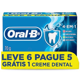 Creme Dental Oral-B 4 em 1 Leve 6 Pague 5 70g