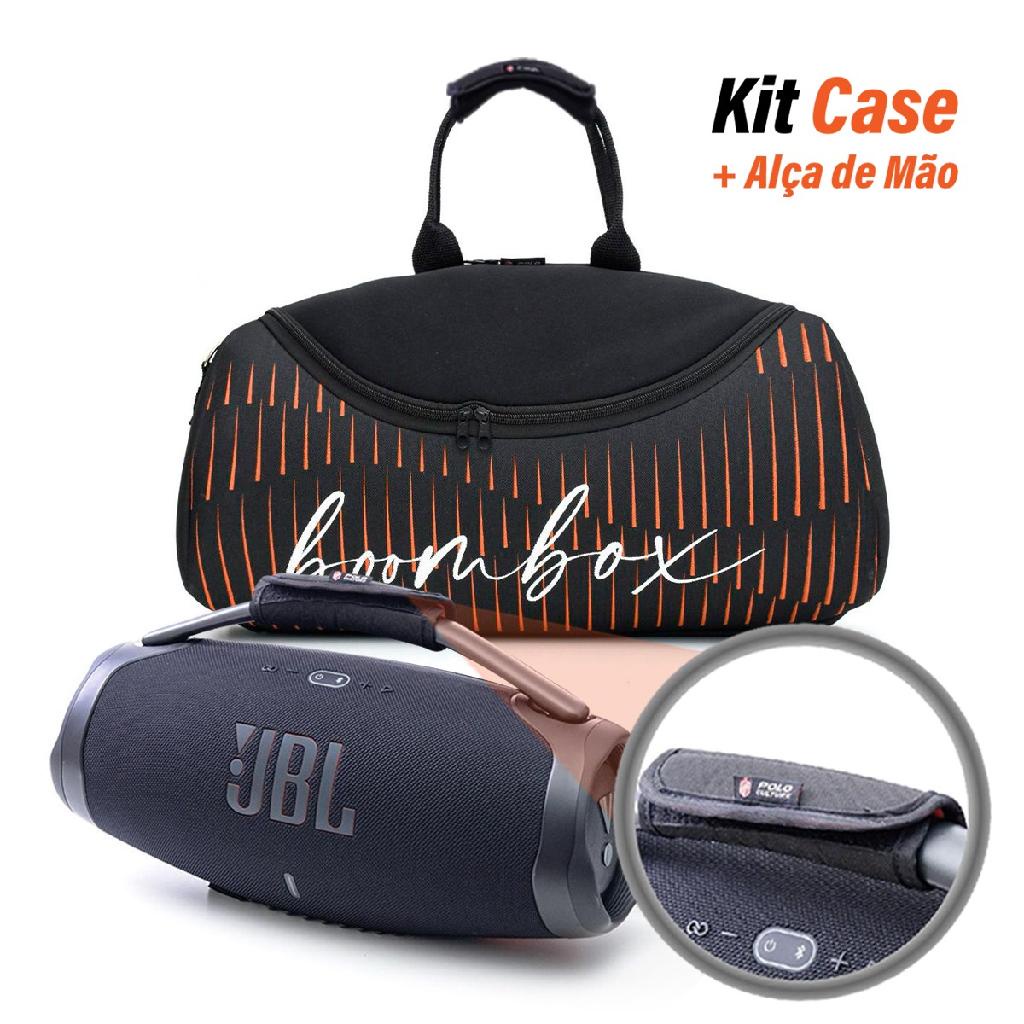 Kit Case Bolsa Capa Bag Para Jbl Boombox 3 + Protetor de Alça e Ombro Premium