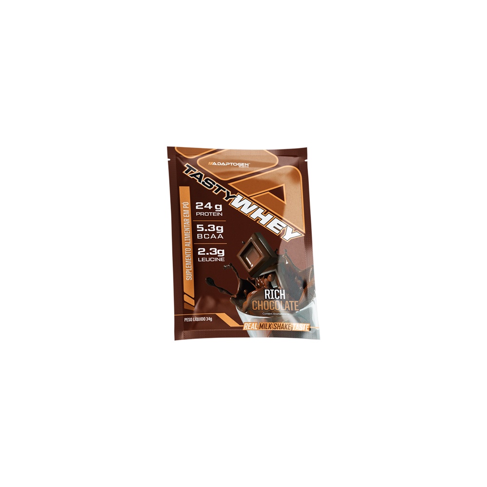 Tasty Whey 3W (sachê) Rich Chocolate Adaptogen em Oferta na Shopee
