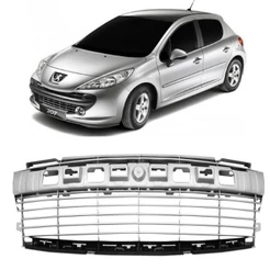 Grade Dianteira Peugeot 207 2008 2009 2010 2011 2012 Prata