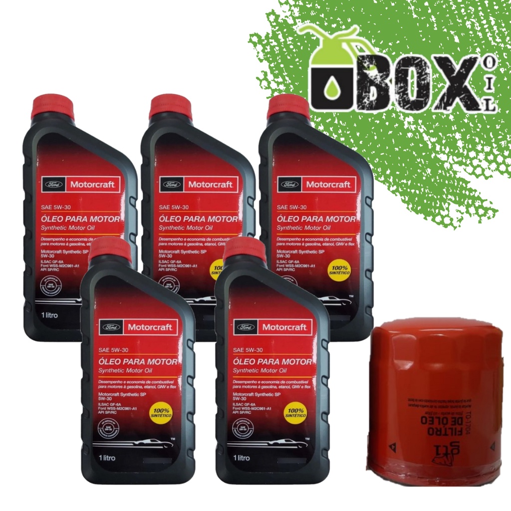KIT TROCA DE ÓLEO 5W30 SP MOTORCRAF + FILTRO (FIESTA, KA, FOCUS)