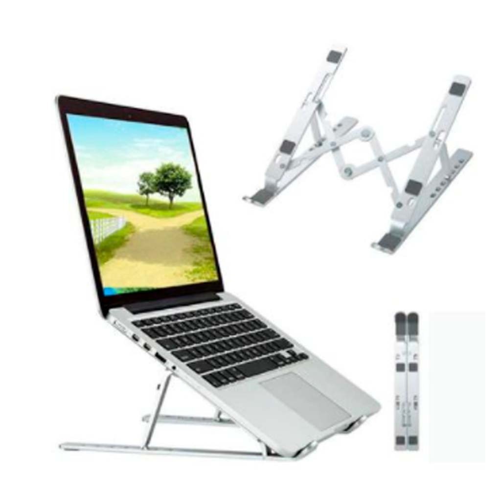 Suporte ergonomico  ajustável dobrável para notebook alumínio