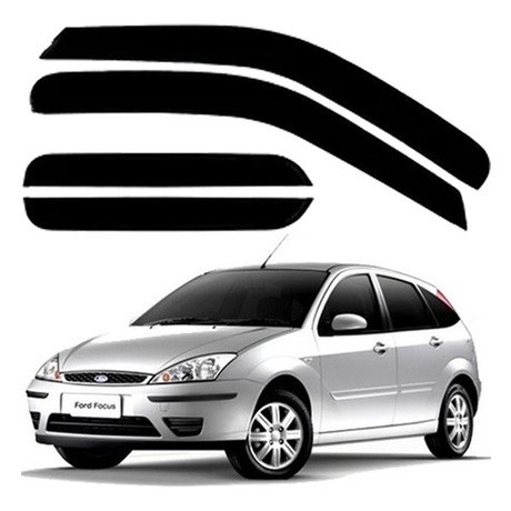 Defletor Calha de Chuva Focus Hatch 2001 a 2009 4 Portas Ecoflex