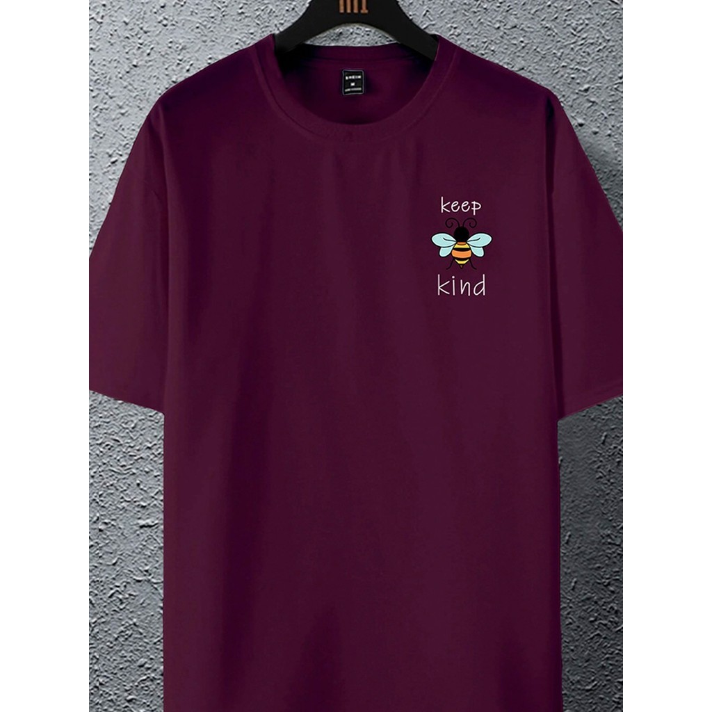 Camiseta Oversized Moderna Casual Estilosa Aesthetic T Shirt Keep Kind Minimalista Aesthetic Emoji