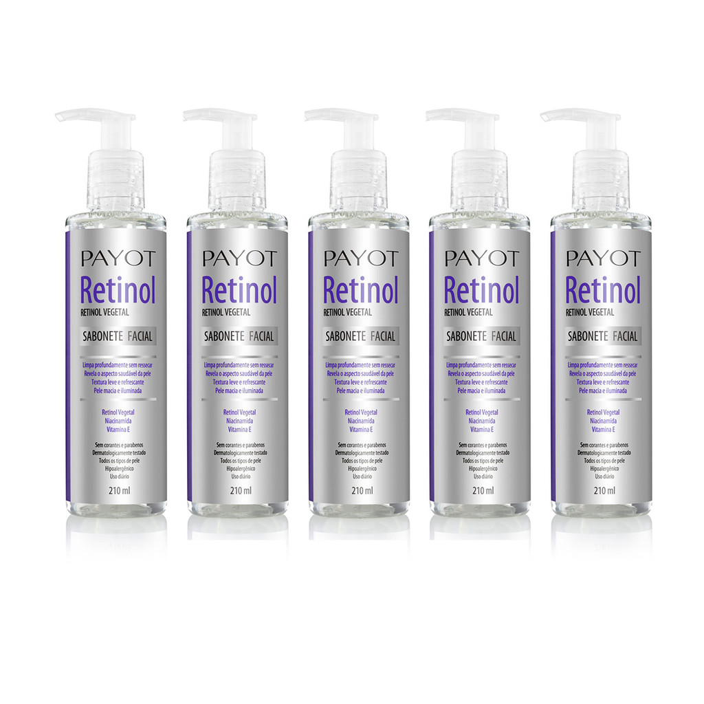 Kit 5 Sabonetes Líquido Retinol Payot em Oferta na Shopee
