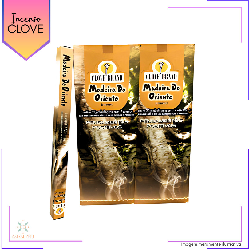 Incenso Clove Brand Madeira Do Oriente - Kit com 8 Iguais ou Variados