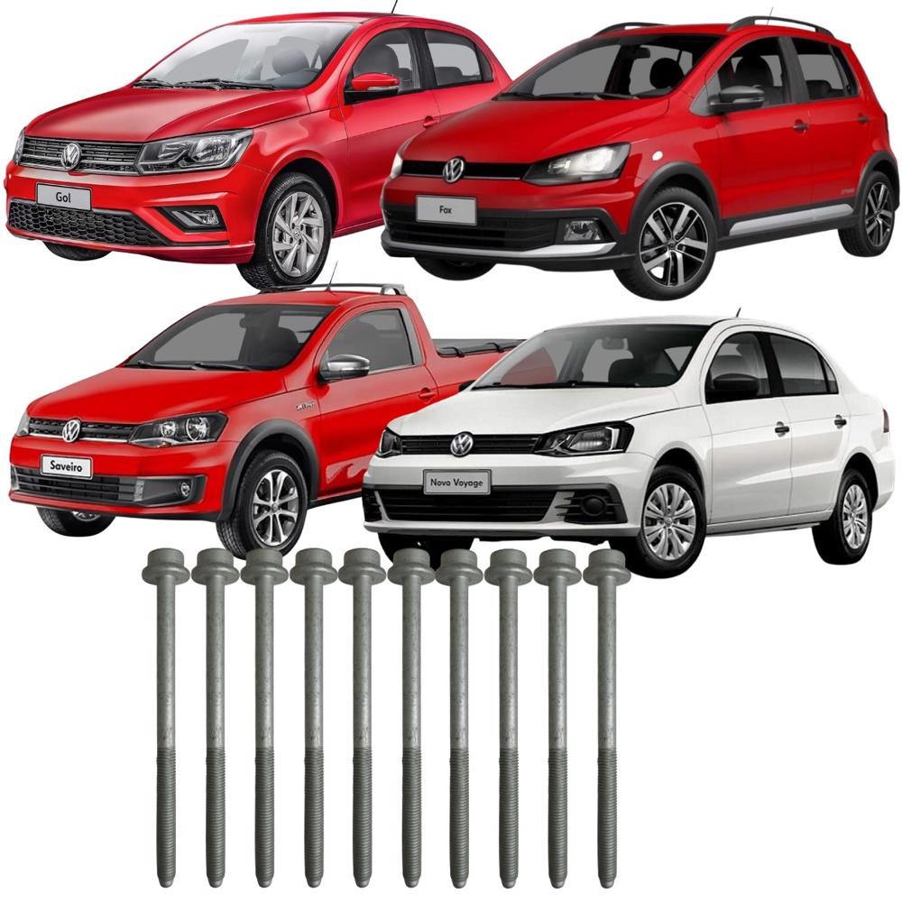 Jogo de Parafusos do Cabeçote Volkswagen Motor 1.0 1.6 8v EA111 Original em Oferta na Shopee