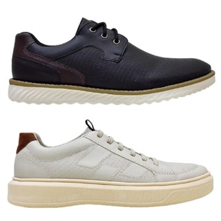 Kit Sapato Oxford Masculino e Sapatênis Casual Confortável
