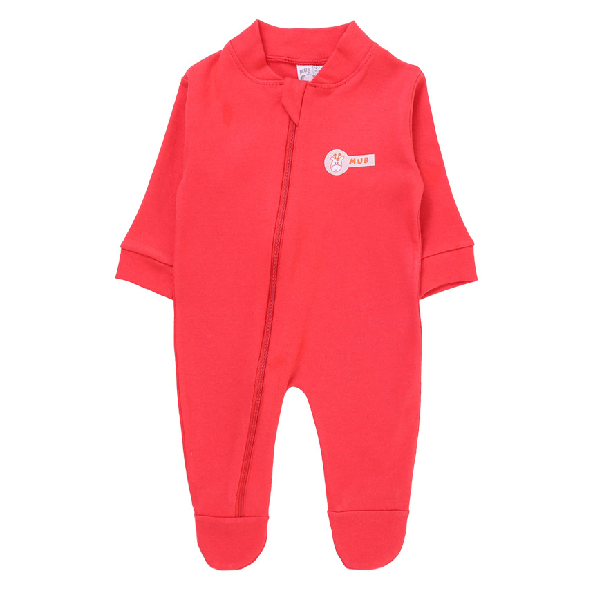 Macacão Longo Bebê Mub Suedine Liso Com Zíper em Oferta na Shopee