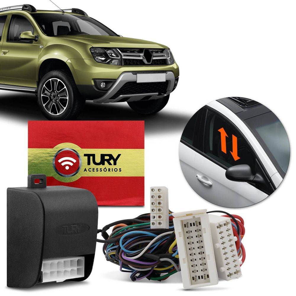 Modulo de Vidro Duster/Oroch Dynamique/Dakar 2016 até 2019 4 Portas, c/ Antiesmag. TuryPRO1.11DQ em Oferta na Shopee