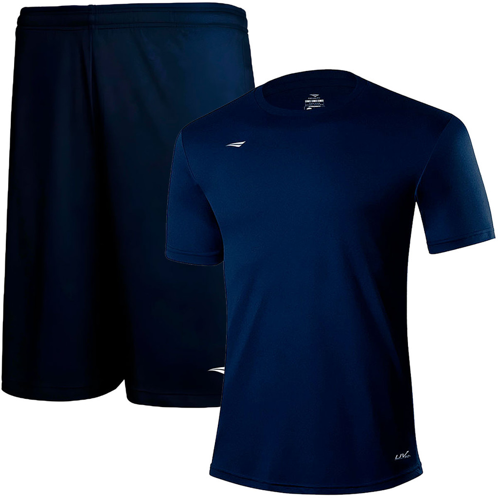 Kit Penalty X 309 Calção e Camiseta Azul Tam G Masculino Futebol