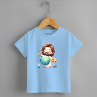 Blusinha Infantil Camiseta Algodão Estamp O Maior Pintor do Mundo Cristã Religiosa em Oferta na Shopee