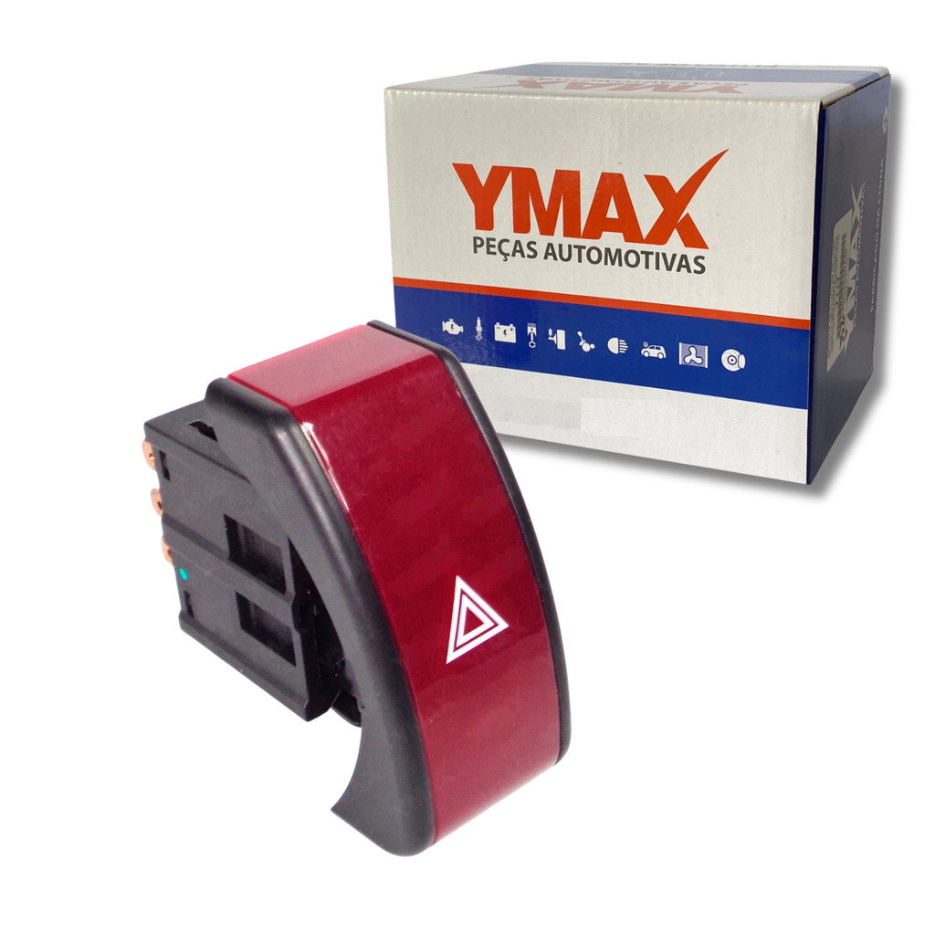 Botão pisca alerta Vermelho Corsa Montana 1.4 1.8 c/ lâmpada
