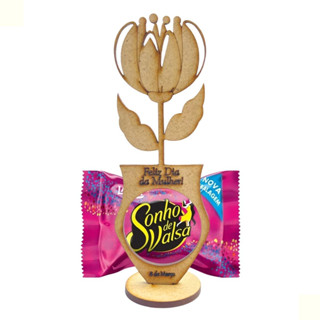 Kit 100 Centro De Mesa Porta Bombom Dia Da Mulher Em Mdf em Oferta na Shopee