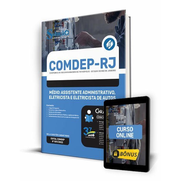 Apostila COMDEP-RJ - Médio: Assistente Administrativo, Eletricista e Eletricista de Autos