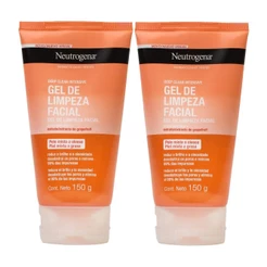 Kit com 2 Sabonetes Facial Neutrogena Deep Clean Gel Grapefruit 150g