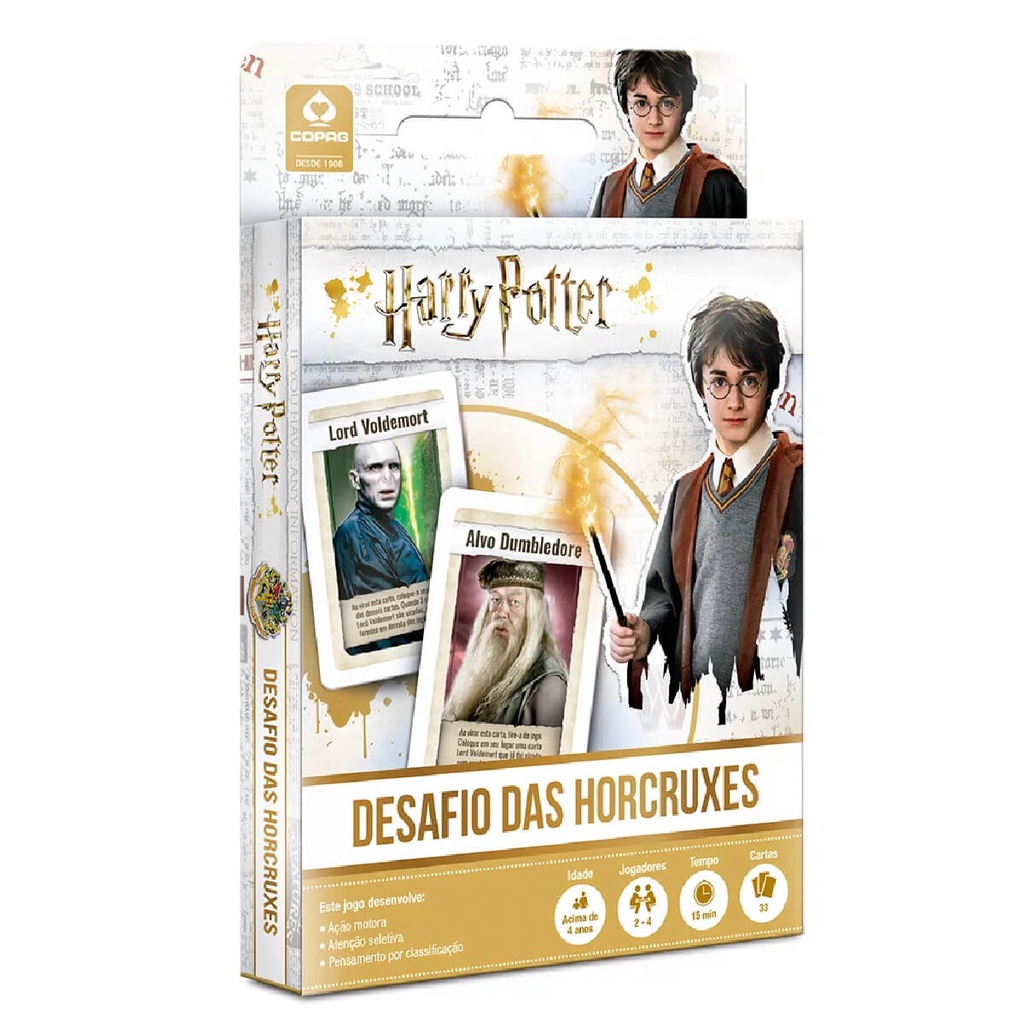 Jogos Brinquedos Carton Harry Potter Desafio Das Horcruxes Copag - 99442 em Oferta na Shopee