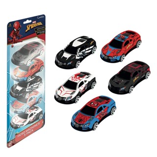 Mini veiculos pull back com 5 - Homem Aranha