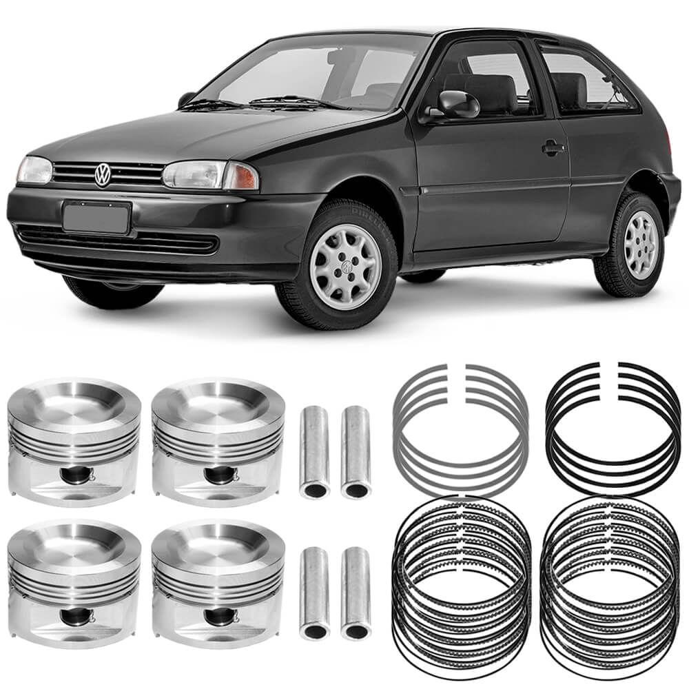 Kit Pistão Anel STD Volkswagen Gol G2 1.0 98 a 2005 Gasolina Metal Leve em Oferta na Shopee