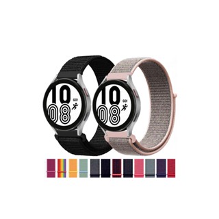 Pulseira 20mm Nylon Relógio Samsung Galaxy Active 2 40mm 44mm Watch 3 41mm Smartwatch Velcro