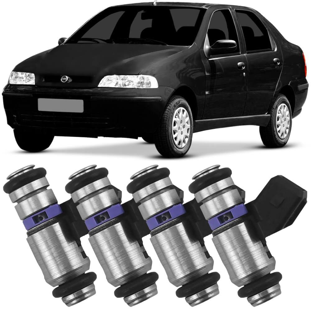 Kit 4 Bico Injetor Fiat Siena 1.0 1.3 99 A 2010 Ete - Spare Parts and Accessories for Vehicles