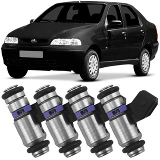 Kit 4 Bico Injetor Fiat Siena 1.0 1.3 99 A 2010 Ete em Oferta na Shopee