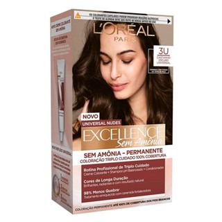 Tintura Excellence Universal Nudes Sem Amônia Castanho Escuro Universal 3U