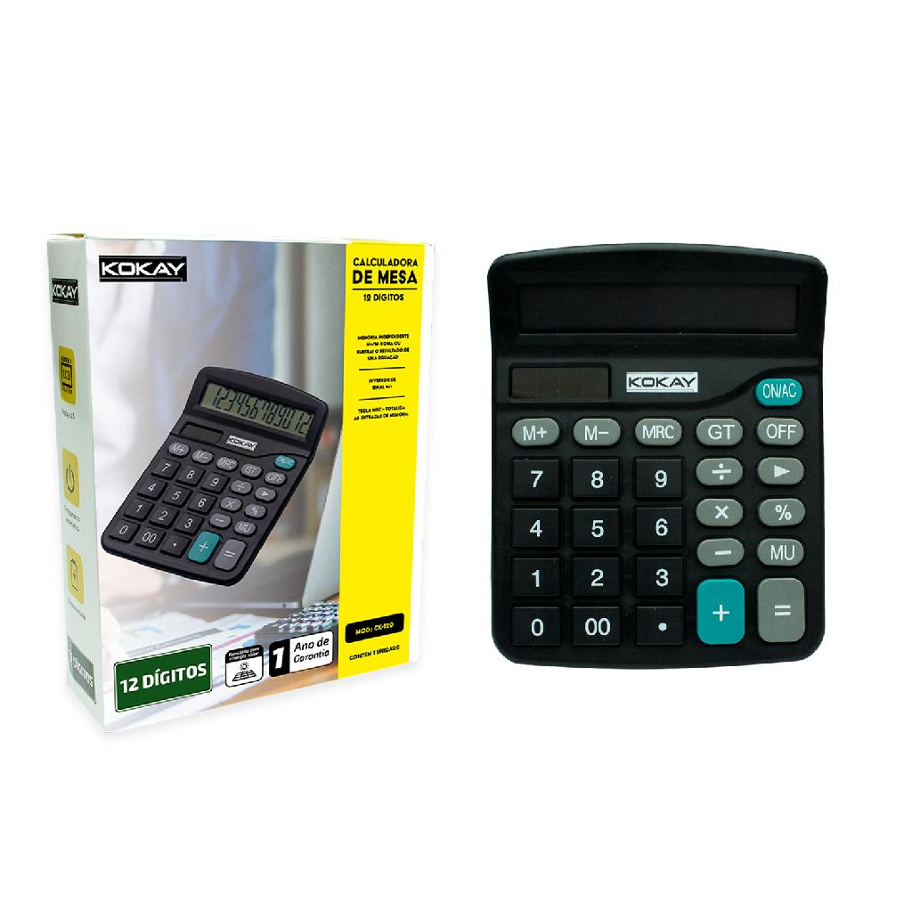 Calculadora De Mesa Escritório 12 Dígitos Comercial Display