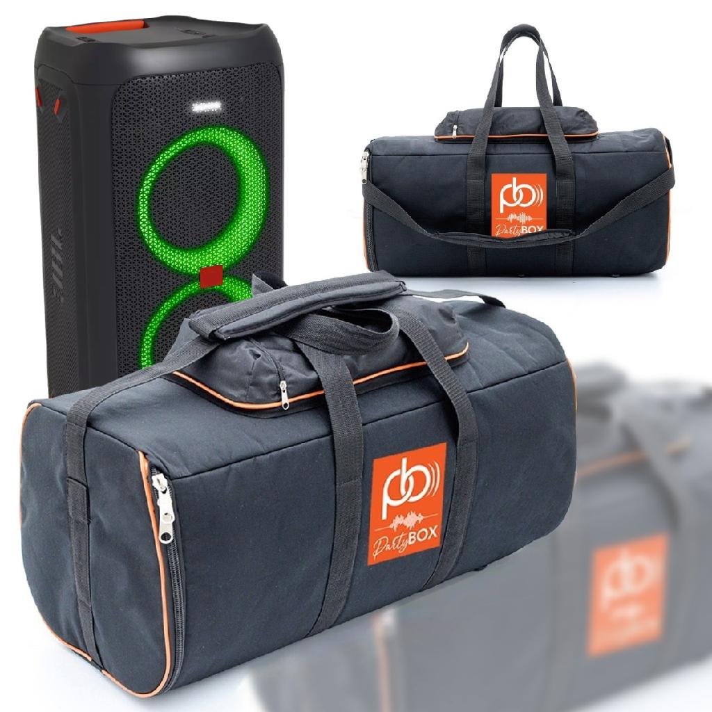Case Bolsa Capa Protetora Para Caixa De Som Jbl Partybox 100/110 Espumada Logo Exclusiva Premium