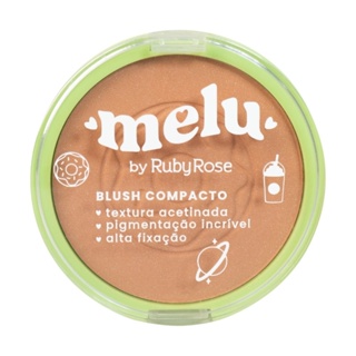 Blush Compacto Ruby Rose Melu Caramel em Oferta na Shopee