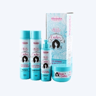 Kit Capilar Meus Cachos - Com 4 Itens (Definidor de Cachos, com Brilho Volume) em Oferta na Shopee