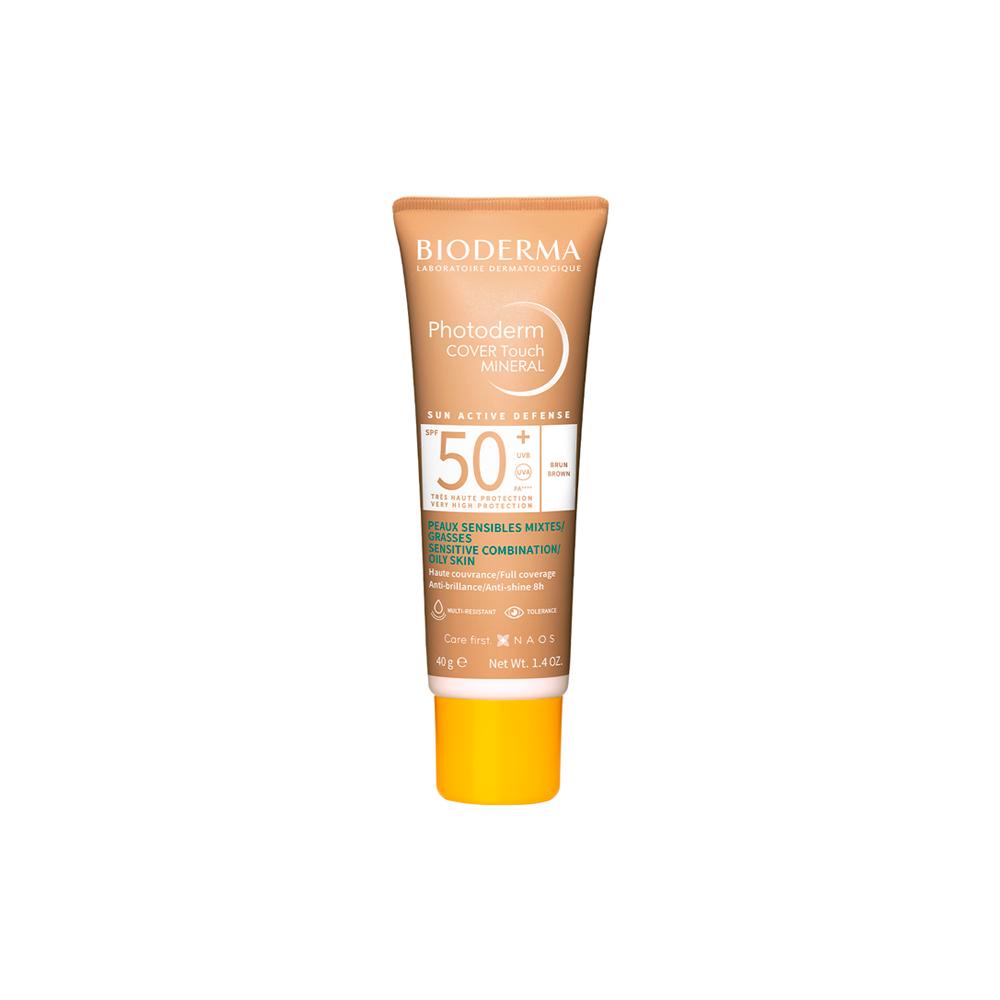 Bioderma Photoderm Nude Touch Mineral FPS 50+ Escuro Protetor Solar Facial Natural 40ml - Beauty