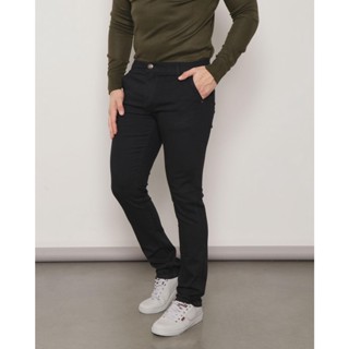 Calça Masculina Sarja Básica Preta