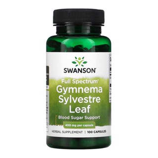 Folha Gymnema Sylvestre 400mg Swanson Full Spectrum 100Caps