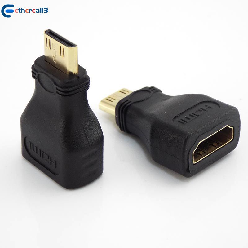 Mini HDMI Para HDMI Portátil Conector Mini Para Micro HDMI Adaptador Mini HDMI Para HDMI De Bolso Conversor Mini HDMI Portátil Converta Mini HDMI Para HDMI Para Vídeo De Alta Qualidade ETHEREAL13