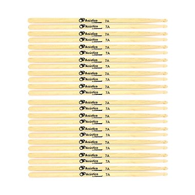 Baqueta De Bateria O Acústico By Liverpool 7A 12 Pares