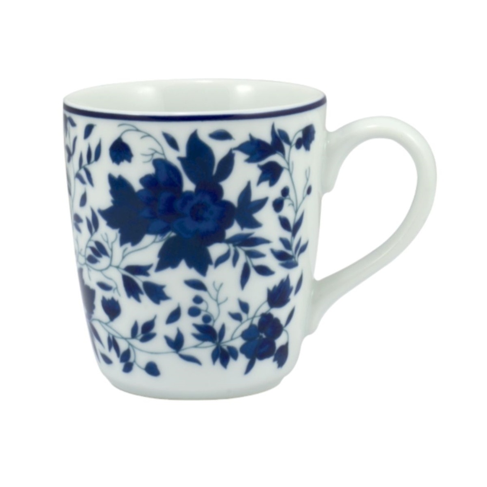 Caneca 225ml da Porcelana Schmidt – Decoração Folhagem em Oferta na Shopee
